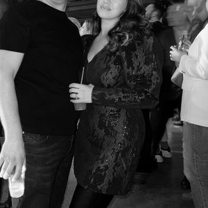 H&M puff sleeves black Dress